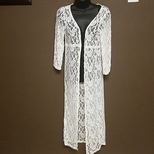 Long lace cardigan